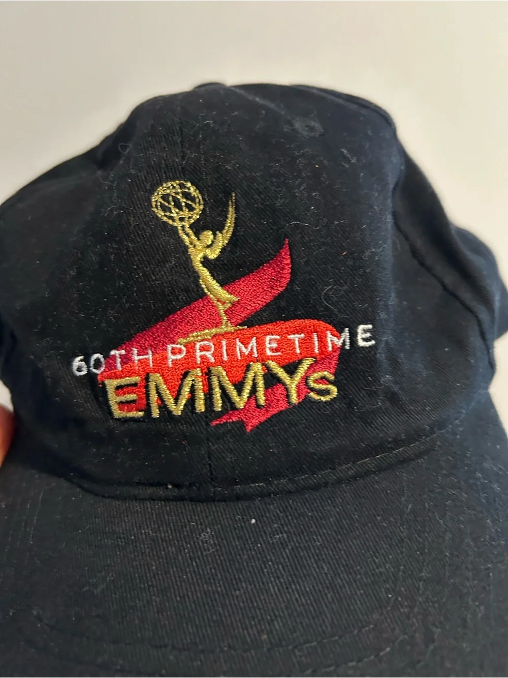 Vintage 60th Primetime Emmy Awards Hat Cap Black Embroidered ABC Logo Adjustable